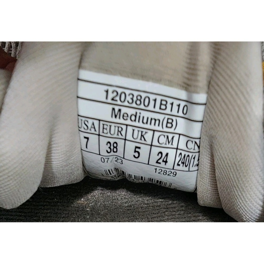Brooks Ghost 15 Women's Size 7 Running Blanc Gray Sunflower Sneakers - Picture 6 of 7